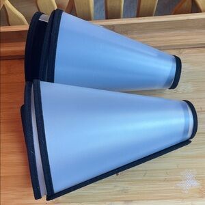 Set of Two Black and White dog cones